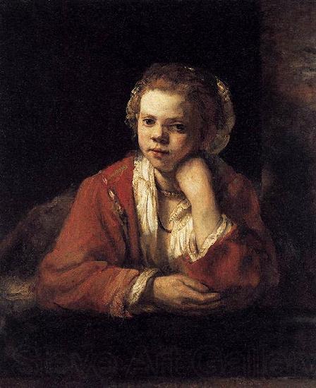 REMBRANDT Harmenszoon van Rijn Girl at a Window